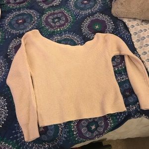 American eagle off the shoulder sweater!
